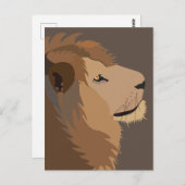 Lion Animal Wildlife Big Cat Briefkaart (Voorkant / Achterkant)