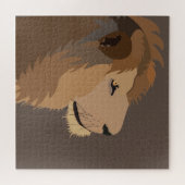 Lion Animal Wildlife Big Cat Legpuzzel (Horizontaal)