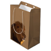 Lion Animal Wildlife Lion Medium Cadeauzakje (Achterkant Gekanteld)
