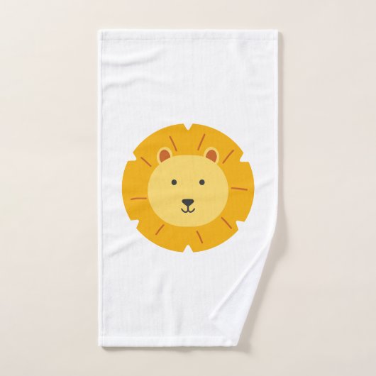 Lion Anniversaire Art pour enfants (Serviette à main)