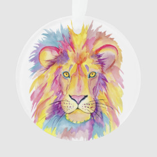 Lion aquarelle coloré