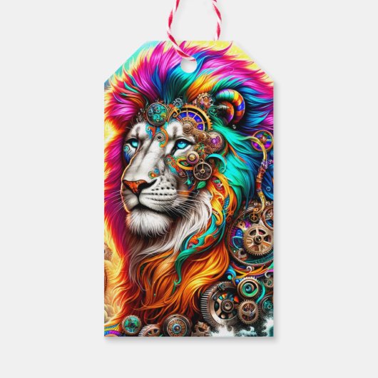 Lion Art Cadeaulabel (Achterkant)