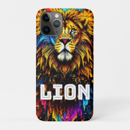 Lion Art Color Splash iPhone 11 Pro Hoesje