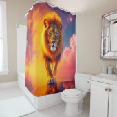 Lion Art Douchegordijn (In situ)