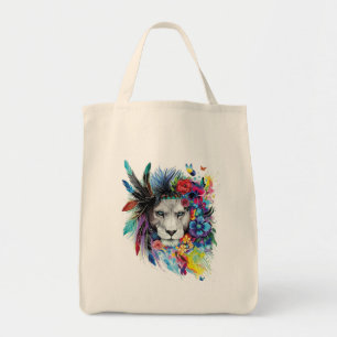Lion Art Drawing Canvas tas