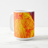 Lion Art Faith Courage Écriture Mug Cup (Devant gauche)