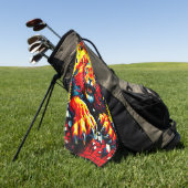Lion Art Golfhanddoek (Groen)