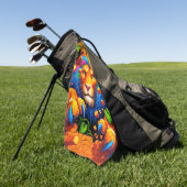 Lion Art Golfhanddoek (Groen)