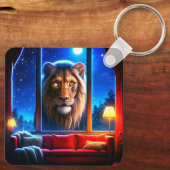 Lion Art Sleutelhanger (Achterkant)