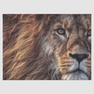 Lion Artistic Beauful Waterverf-ontkoppeling Tissuepapier