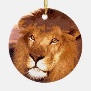 Lion Artwork Keramisch Ornament
