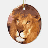 Lion Artwork Keramisch Ornament (Links)
