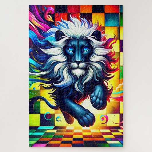 Lion Artwork Legpuzzel (Verticaal)