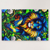 Lion Artwork Legpuzzel (Horizontaal)