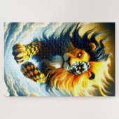 Lion Artwork Legpuzzel (Horizontaal)