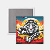 Lion Artwork Magneet (Voorkant / Achterkant)