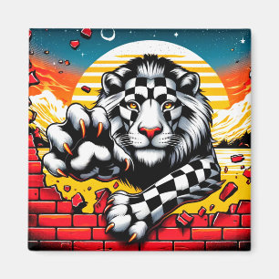 Lion Artwork Magneet