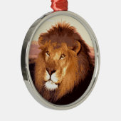 Lion Artwork Metalen Ornament (Rechts)