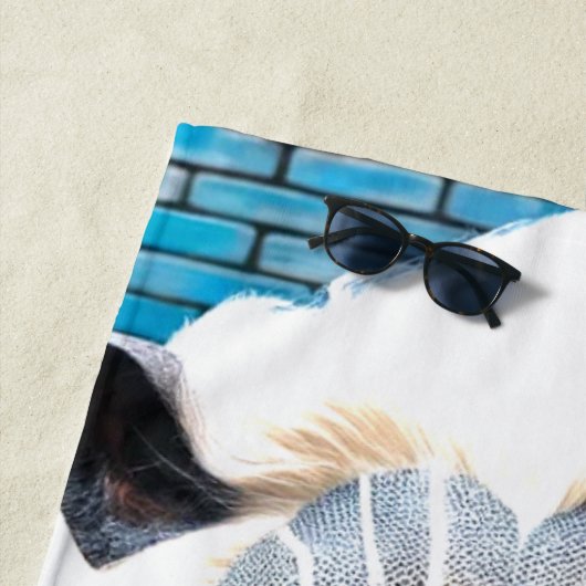 Lion Artwork Strandlaken (In situ)