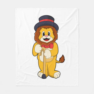Lion as Gentleman with Pet Fleece Deken