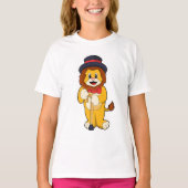 Lion as Gentleman with Pet T-shirt (Voorkant)