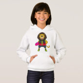 Lion as skater with skateboard (Devant entier)