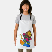 Lion as Snowboarder with Snowboard Schort (Insitu)