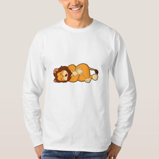 Lion at Sleeping T-shirt (Voorkant)