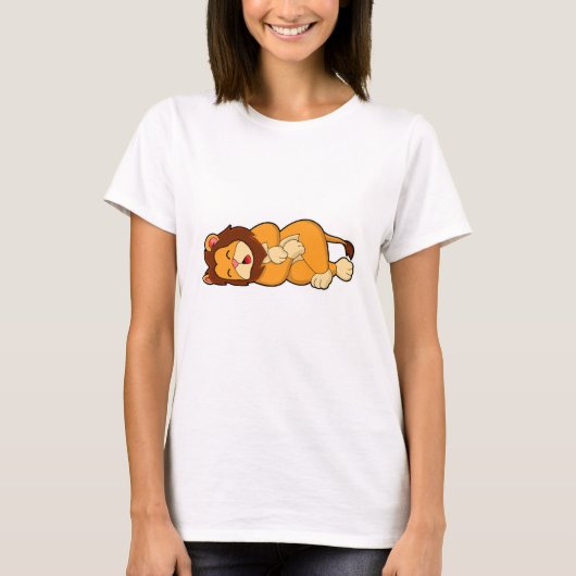 Lion at Sleeping T-shirt (Voorkant)