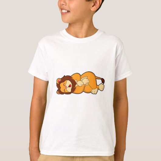 Lion at Sleeping T-shirt (Voorkant)