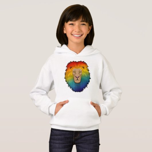 Lion aux couleurs arc-en-ciel (Devant entier)
