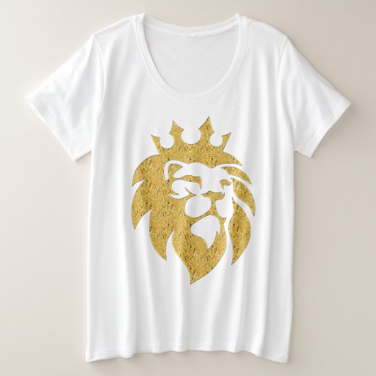 Lion Avec Couronne - Or Style 1 (Design devant)
