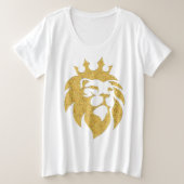 Lion Avec Couronne - Style Or 1 (Design devant)