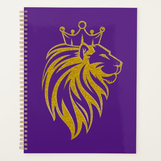 Lion Avec Couronne - Style Or 2 (Devant)