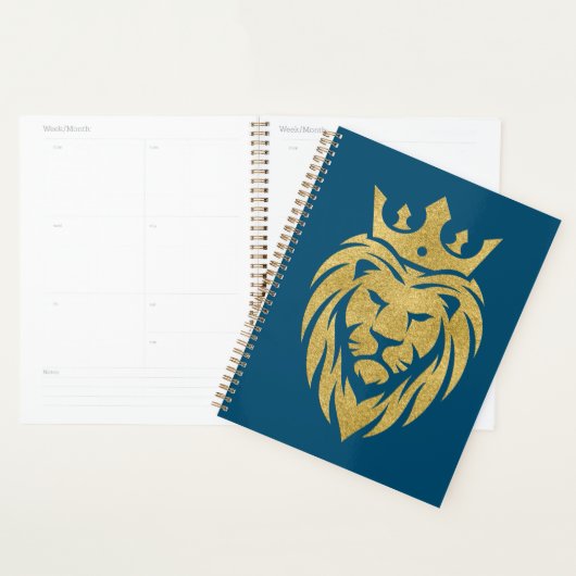 Lion Avec Couronne - Style Or 3 (Devant avec enveloppe)