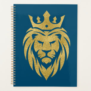 Lion Avec Couronne - Style Or 3