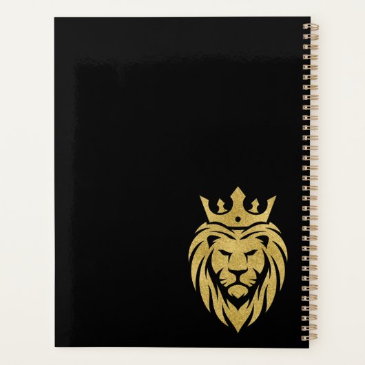 Lion Avec Couronne - Style Or 3 (Dos)