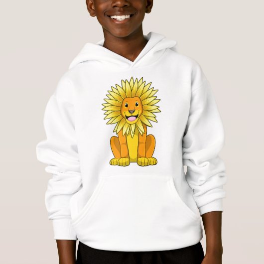 Lion avec Fleur de tournesol (Devant)