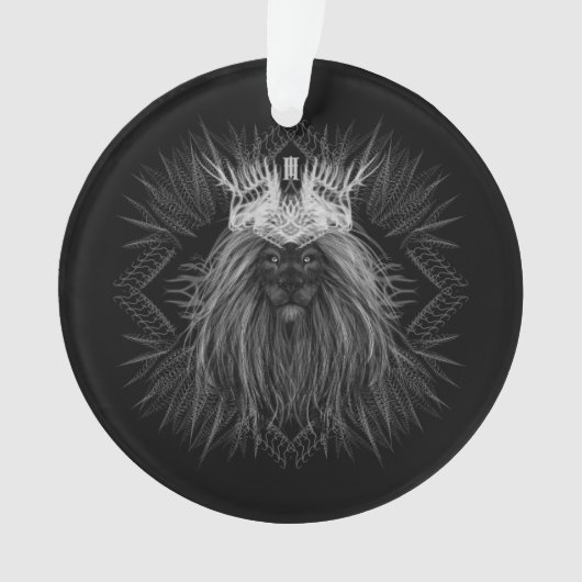 Lion avec monogramme de couronne (devant)