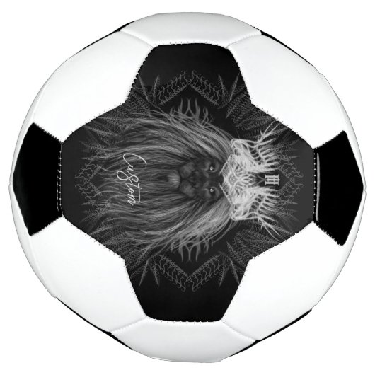 Lion avec monogramme de couronne (Tourné)