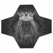 Lion avec monogramme de couronne (Plat)