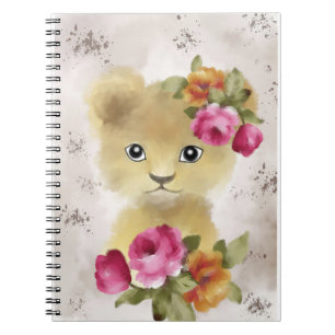 Lion Baby Lion Waterverf Notitieboek