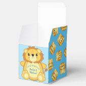 Lion Baby shower Blue Bedankdoosjes (Geopend)