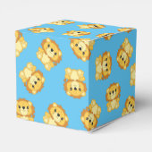 Lion Baby shower Blue Bedankdoosjes (Achterkant)