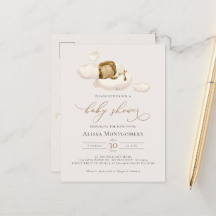 Lion Baby shower Briefkaart