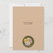 LION Baby shower Invitation Nali Jungle NJL (Dos)