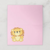 Lion Baby shower Roze (Buitenkant ongevouwen)