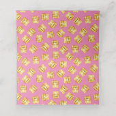 Lion Baby shower Roze (Binnenkant ongevouwen)