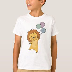 Lion Ballons vole vers le haut de mignons animaux