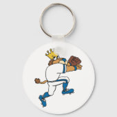 Lion Baseball Player Sleutelhanger (Achterkant)